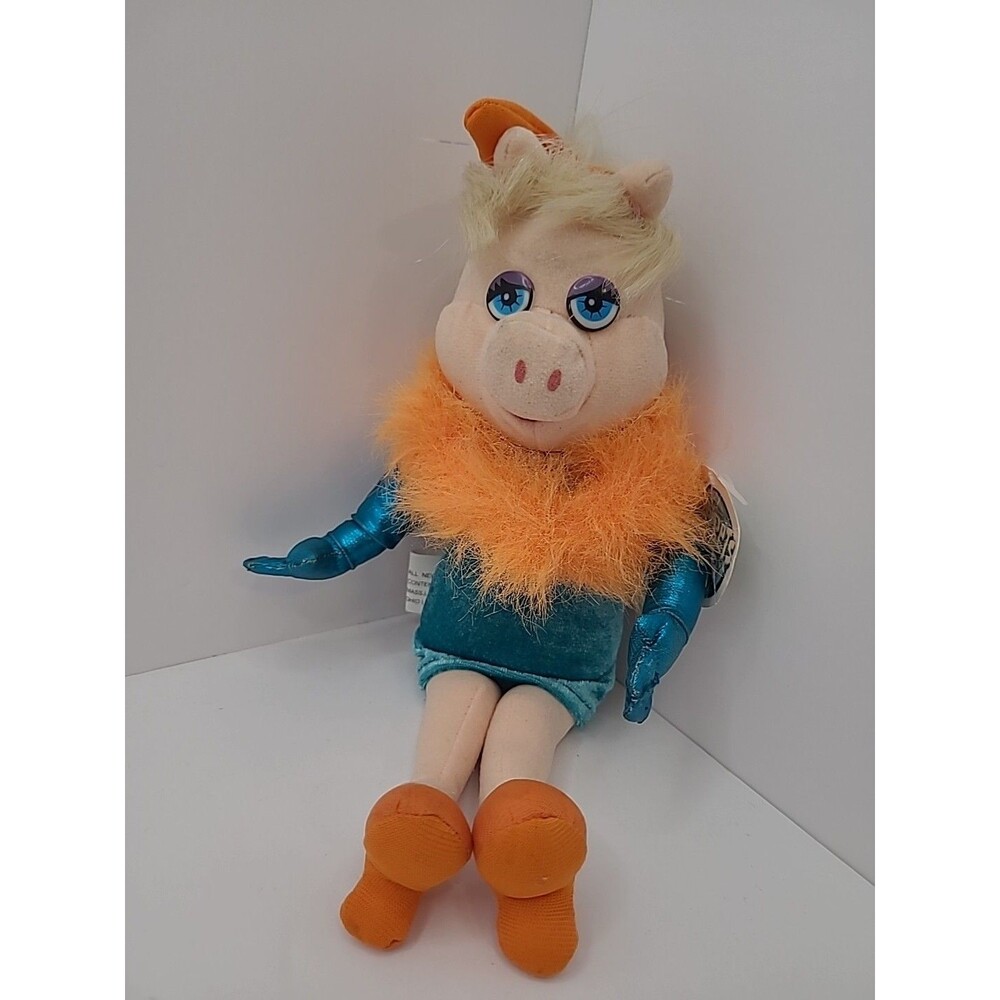 VINTAGE Disney Miss Piggy Muppets Jim Henson Plush Stuffed Animals Toy Tag
